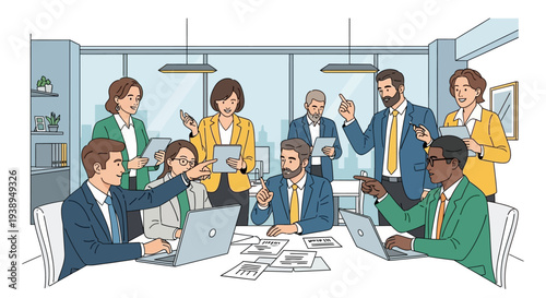 Diverse Business Team Meeting Discussion Collaboration.