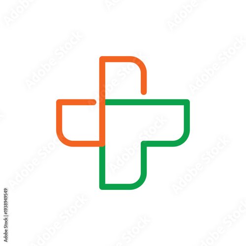 Medical Cross illustration Logo template
