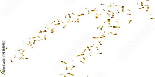 Gold Glitter shiny swirl. Abstract shiny gold glitter design element. For New Year, Merry Christmas greeting card design