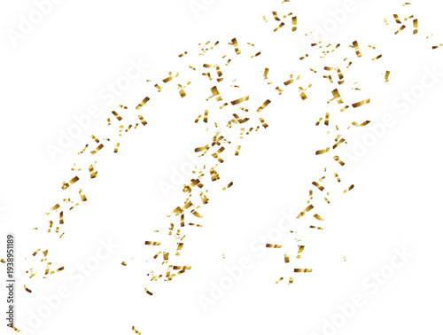Gold Glitter shiny swirl. Abstract shiny gold glitter design element. For New Year, Merry Christmas greeting card design