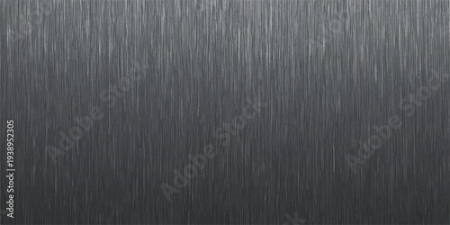 Vertical brushed metal texture in dark gray, with thin lines and a gentle gradient, suitable for industrial or technology themes.