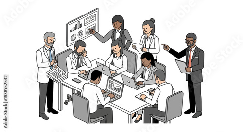 Medical Professionals Discussing Patient Care Plans.