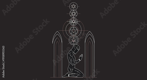 Mystical Spiritual Prayer Symbol Icon