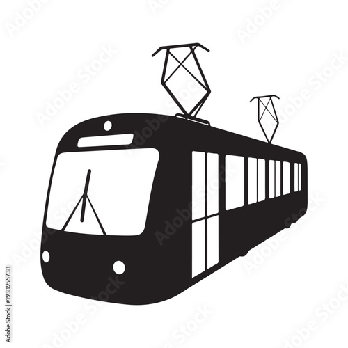 City train tram transportation vehicle public transit system rail urban commute  modern mass transit trolley