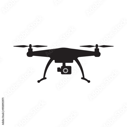 Drone with camera and propellers flying high in the air for aerial photography and videography purposes  modern technology for capturing stunning views and footage