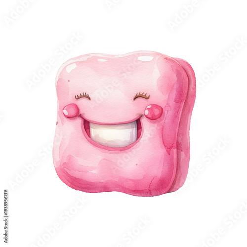 chewing gum hand drawn vector illustration