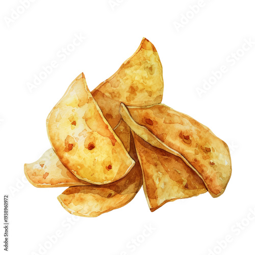 cute chips hand drawn vector illustration