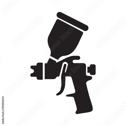 Spray gun icon for car painting