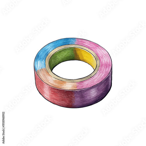 tape hand drawn vector illustration