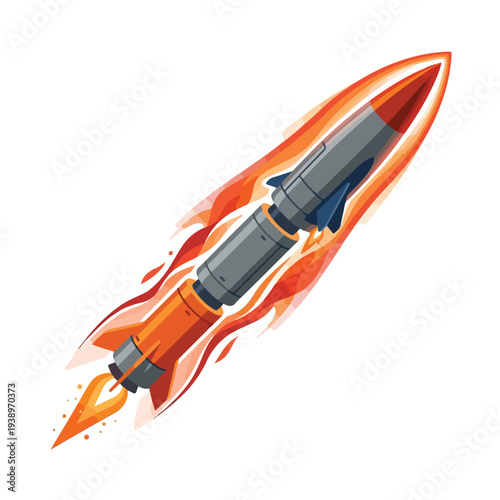 vector flat hypersonic missile glides through the air at high speed 007