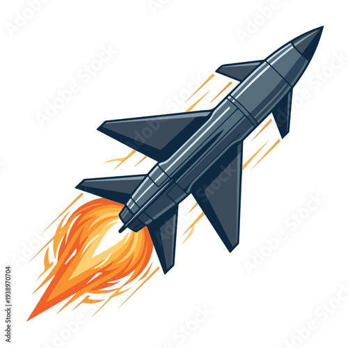 vector flat hypersonic missile glides through the air at high speed 001