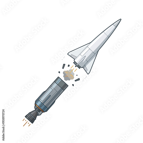 vector flat hypersonic missile glides through the air at high speed 3