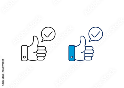 Accept Icon Set Multiple Style Collection