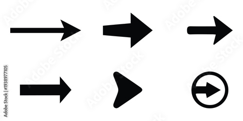 A set of arrow icon vector set. black arrow direction button. pointer arrow sign. vector art design, arrow doodle set. 