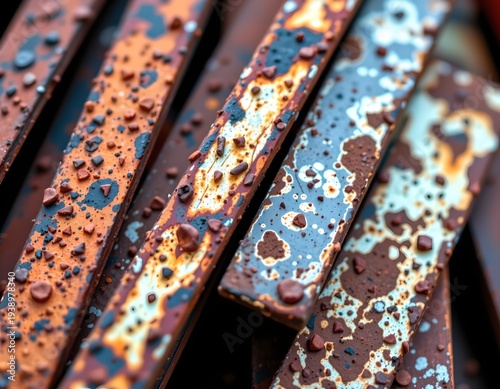 Rusty Metal Scraps with Textured Decay and Industrial Grip