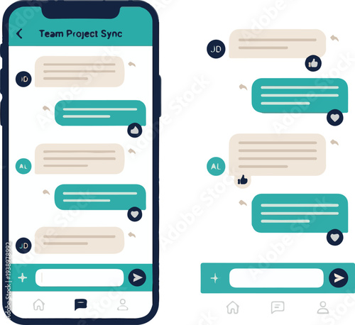 Versatile Mobile App UI Kit For Social And Messaging