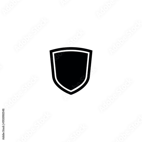 Print Simple shield icon  Premium Vector