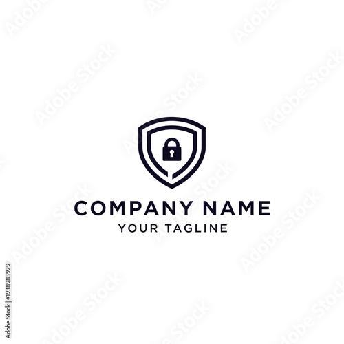 Free Download Shield with Lock Security Logo Design. - GFXLoad