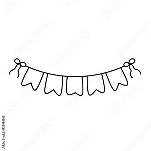 Bunting Flag icon vector