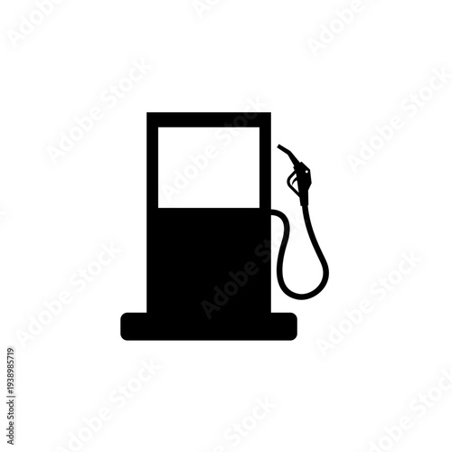 Fuel pump  silhouette vector icon