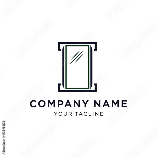 Simple Black Logo Design Template.