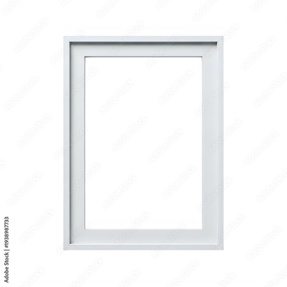Fototapeta premium A clear plastic sleeve covering a rectangular frame or window opening. isolated on transparent background
