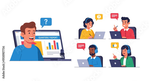 Optimizing Virtual Communication and Customer Support for Business Reporting. Digital Collaboration and Remote Team Interaction, Facilitating Feedback Exchange