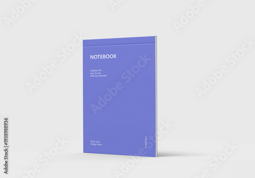 Standing Notebook Mockup PSD