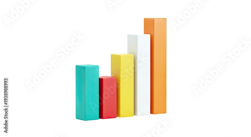 Colorful Bar Chart Showing Upward Trend Free Download Colorful Bar Chart Showing Upward Trend - GFXLoad