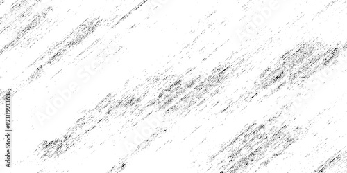 Distressed black and white grit texture background with diagonal dry brush strokes, black and white overlay is ideal for adding a vintage.