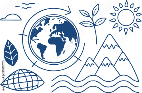 World Day for Glaciers Awareness. Global Glacier Conservation Awareness Day. International Glacier Protection Awareness Theme. World Glacier Preservation Awareness Concept. Glacier Climate Change