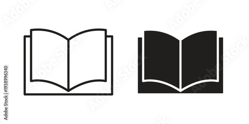 Book icon - editable stroke vector illustration eps10.