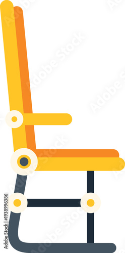 Passenger seat inside an aircraft cabin representing air travel and flight