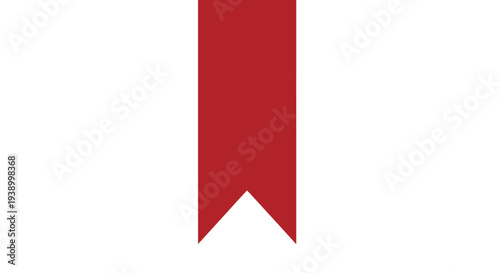 Free Download Red bookmark ribbon icon on white background - GFXLoad