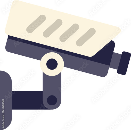 Security camera ensuring surveillance and protection for a monitored area