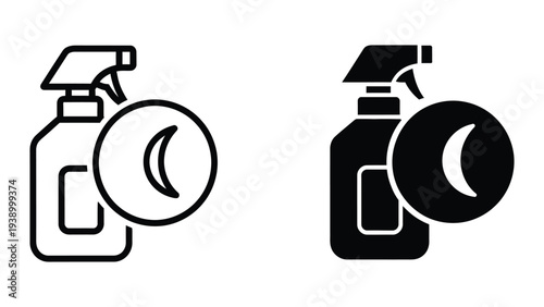 Spray Bottle Moon Cleaning Service