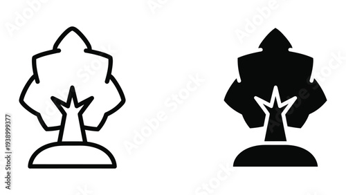 Tree Icon Symbol Commercial Design