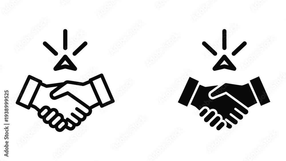 Fototapeta premium Partnership Agreement Business Deal Icon
