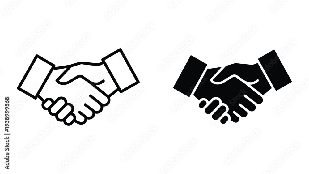 Obraz premium Handshake Agreement Business Collaboration Icon