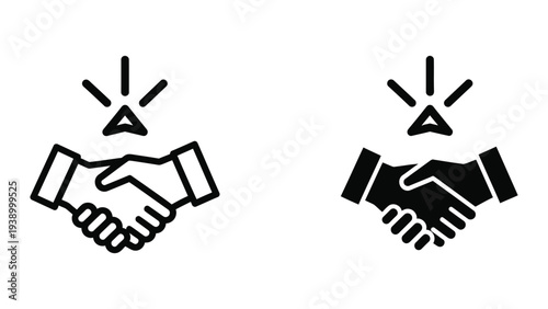 Partnership Agreement Business Deal Icon