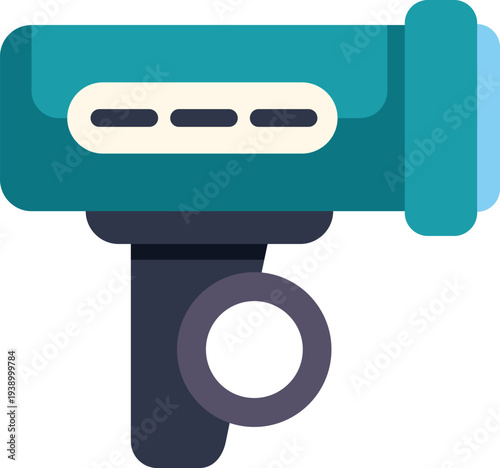 Bicycle light attaching to the handlebar, ensuring visibility and safety for night riding