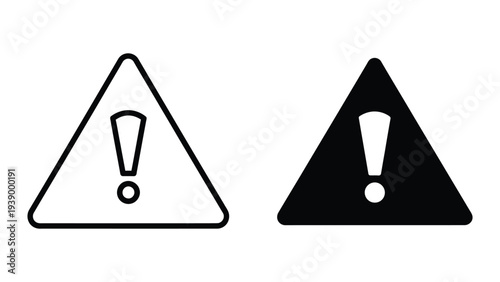 Warning Sign Icon Alert Symbol Commercial Graphic