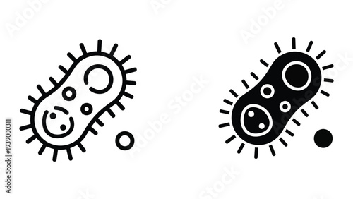 Bacteria Microbe Icon Science Medical