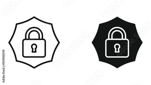 Lock Shield Icon Security Concept Commercial