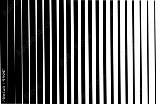 Fading black line pattern. Fading gradient background. Vertical abstract geometric texture with parallel lines. Gradient pattern. Vector illustration on a white background.