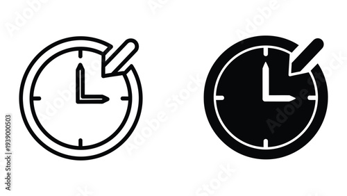 Clock Icon Time Deadline