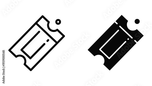 Ticket Icon Event Access Commercial Graphic