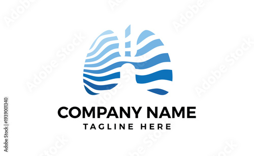 Illustration Vector graphic of lung logo design