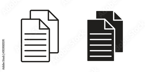 File icon - editable stroke vector illustration eps10.