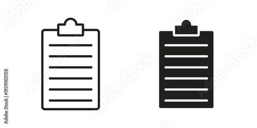 List icon - editable stroke vector illustration eps10.